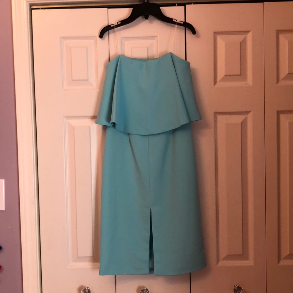 Mustard Seed blue strapless dress NWT size S